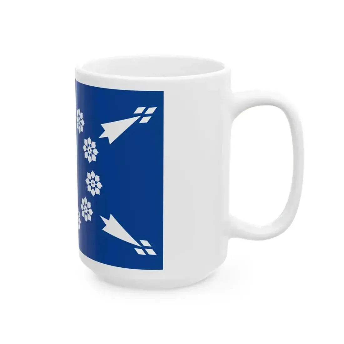 Belle-Ile-en-Mer traditional district flag (France) White Coffee Mug - Go Mug Yourself