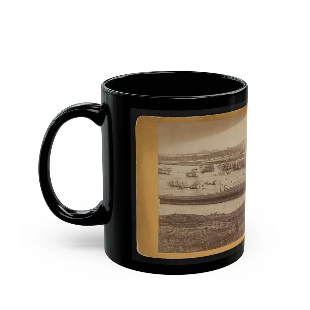 Belle Island, James River (U.S. Civil War) Black Coffee Mug-Go Mug Yourself