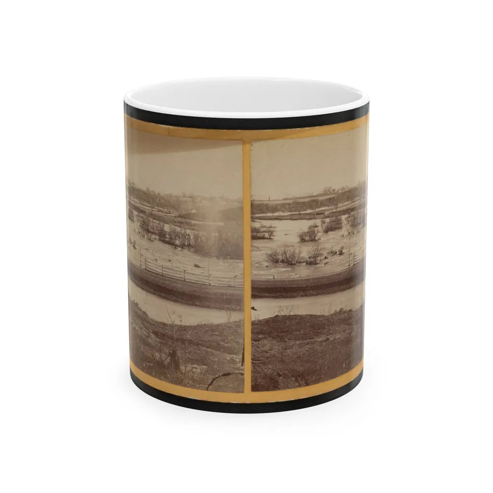 Belle Island, James River (U.S. Civil War) White Coffee Mug-11oz-Go Mug Yourself