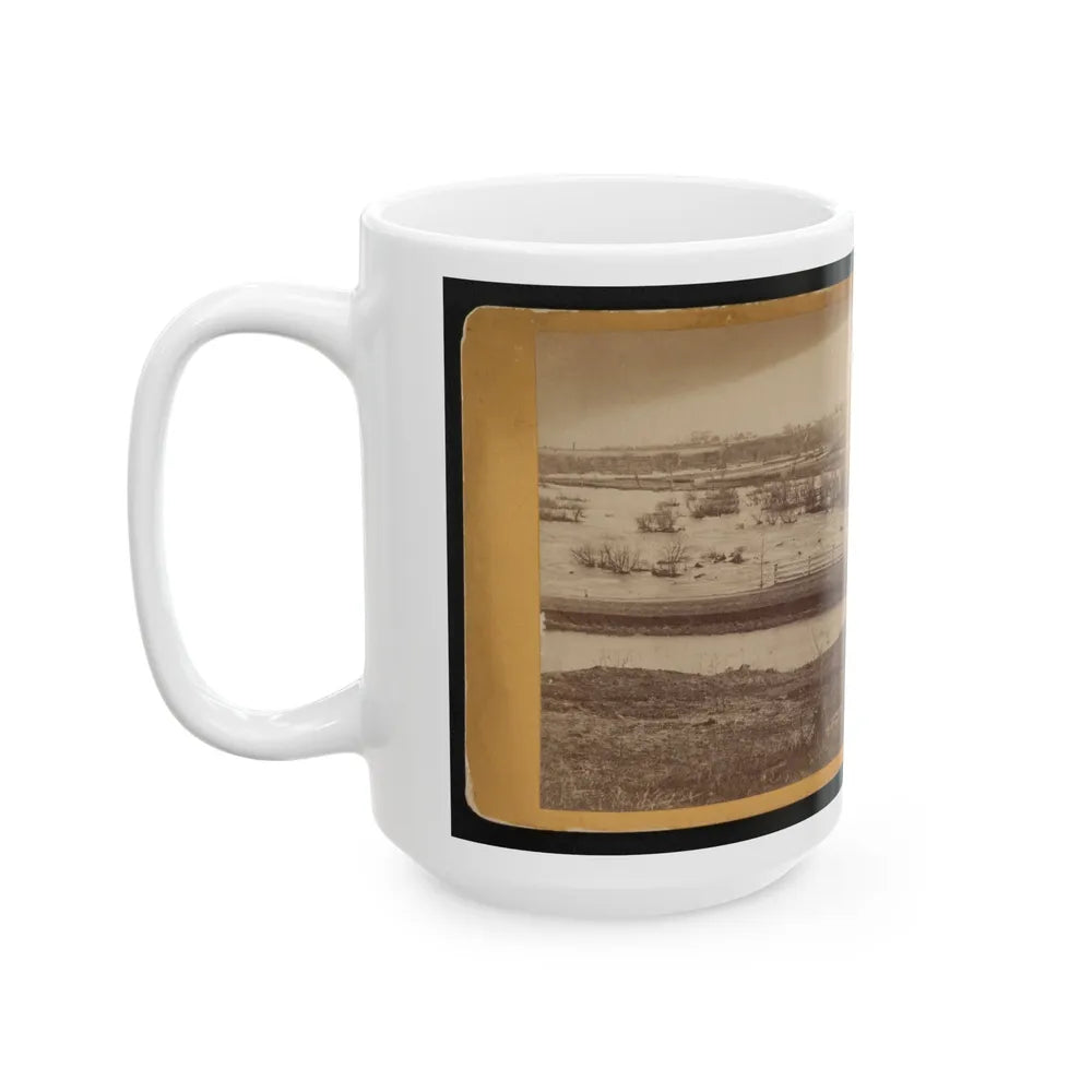 Belle Island, James River (U.S. Civil War) White Coffee Mug-Go Mug Yourself