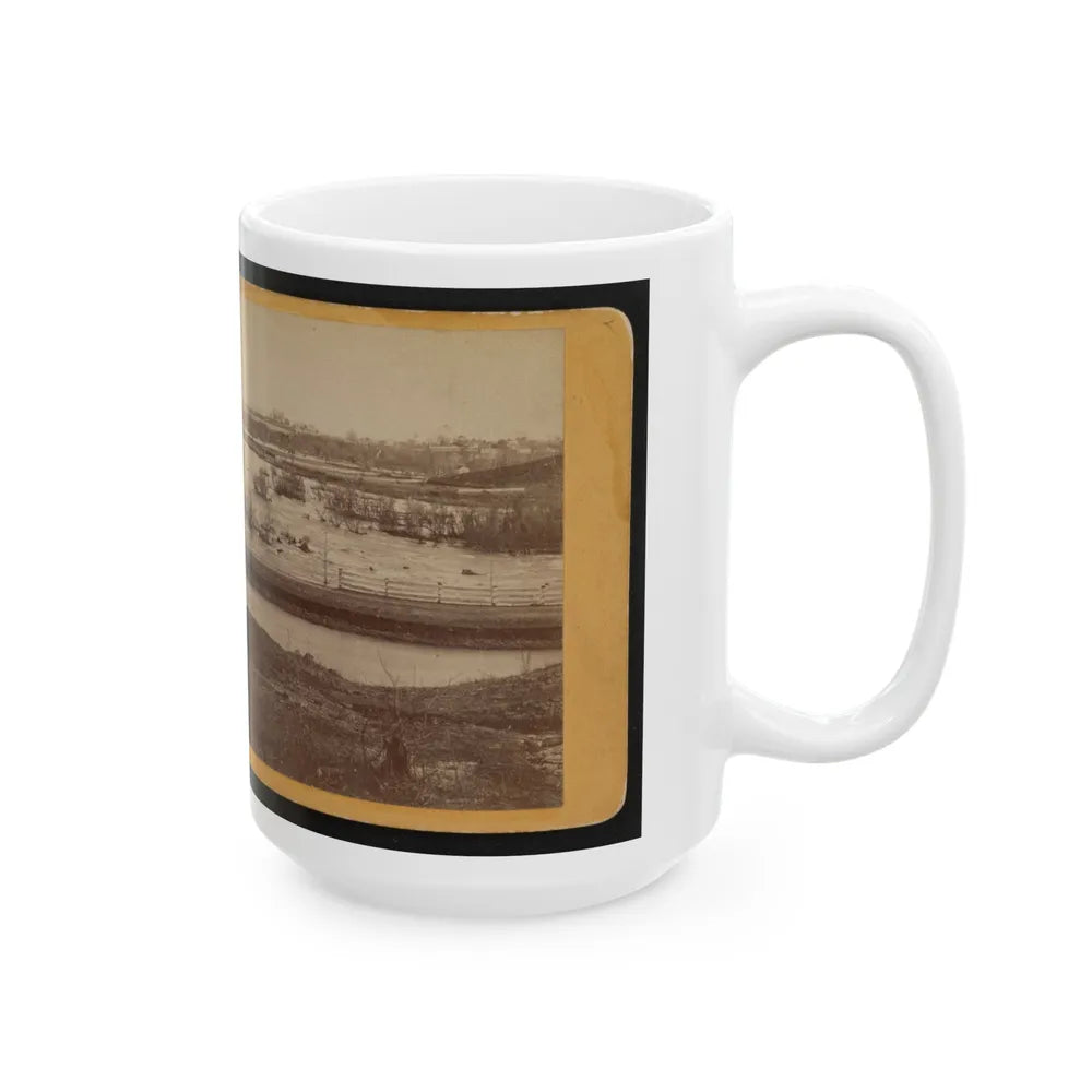 Belle Island, James River (U.S. Civil War) White Coffee Mug-Go Mug Yourself