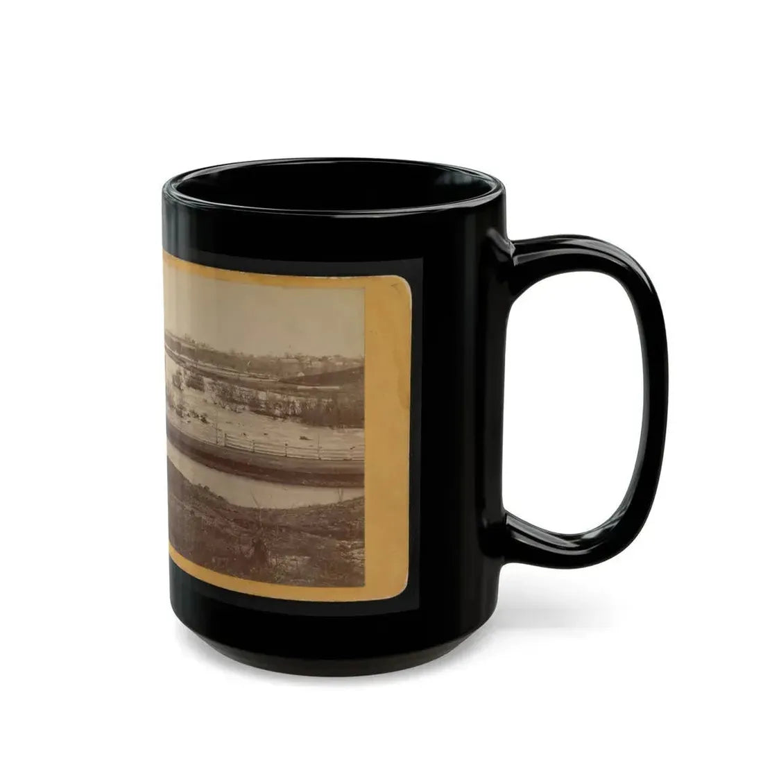 Belle Island, James River (U.S. Civil War) Black Coffee Mug - Go Mug Yourself