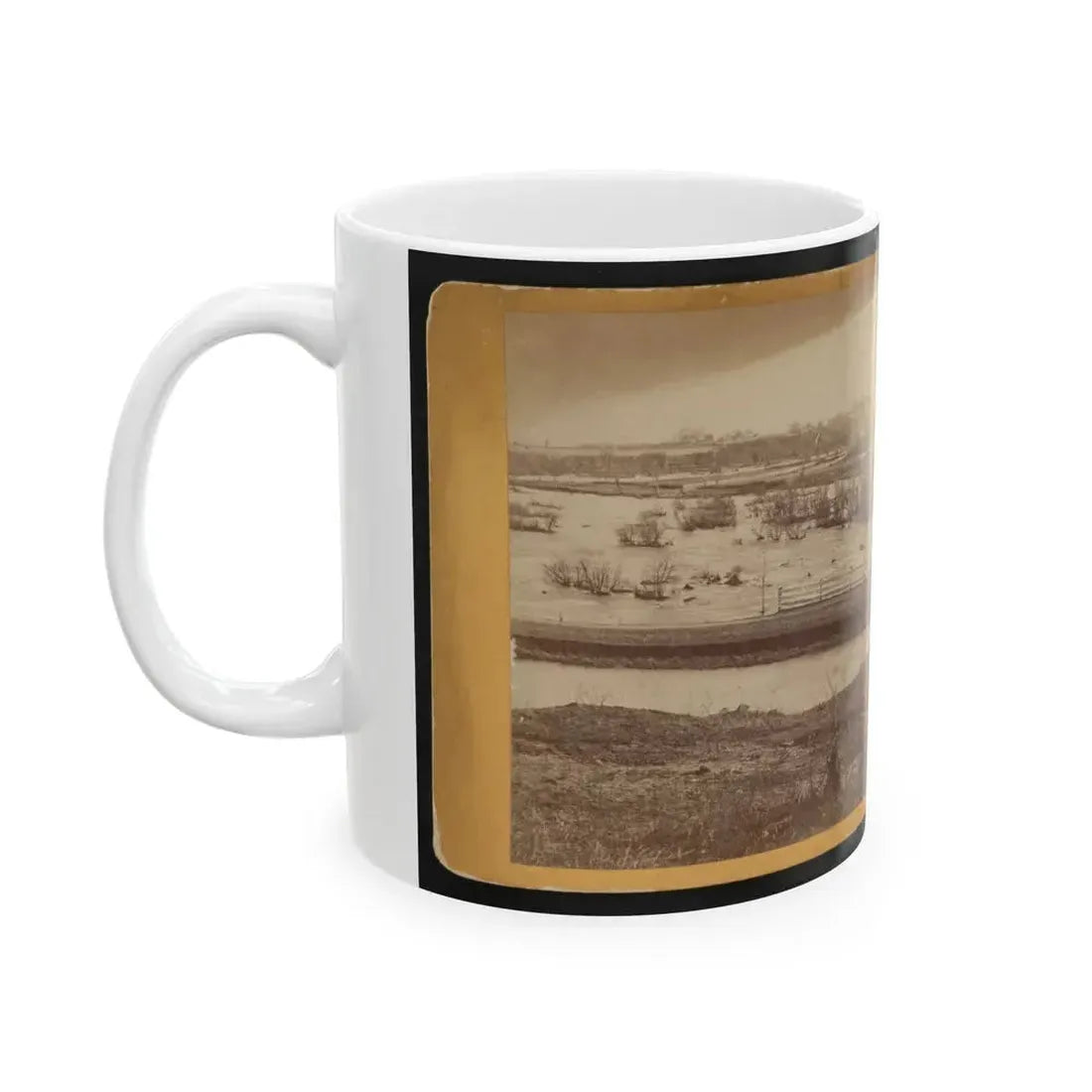Belle Island, James River (U.S. Civil War) White Coffee Mug - Go Mug Yourself