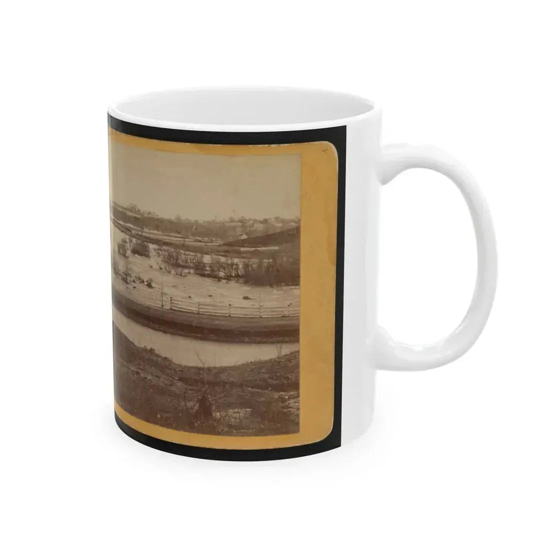 Belle Island, James River (U.S. Civil War) White Coffee Mug - Go Mug Yourself