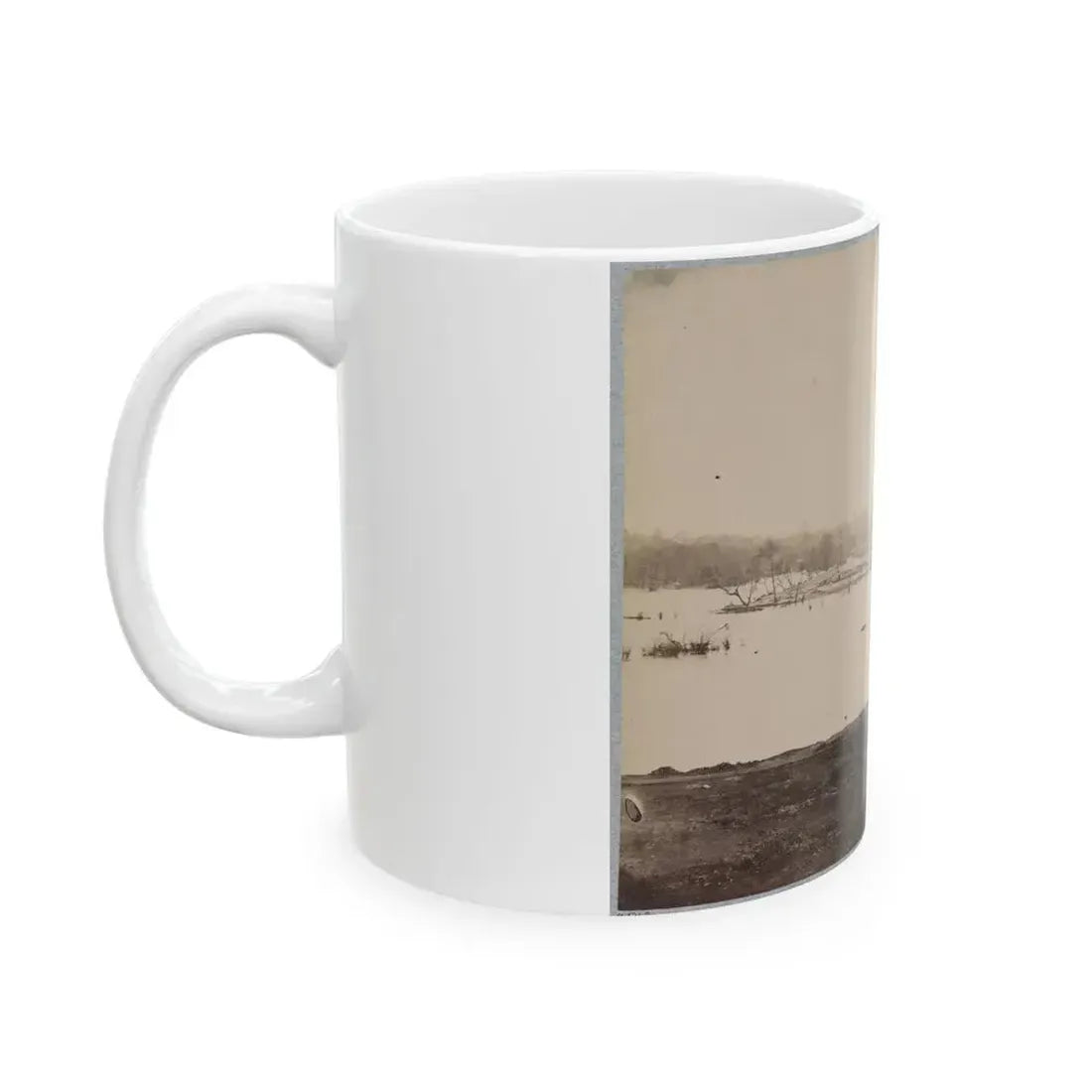 Belle Isle, James River, Richmond, Va., April, 1865 (U.S. Civil War) White Coffee Mug - Go Mug Yourself