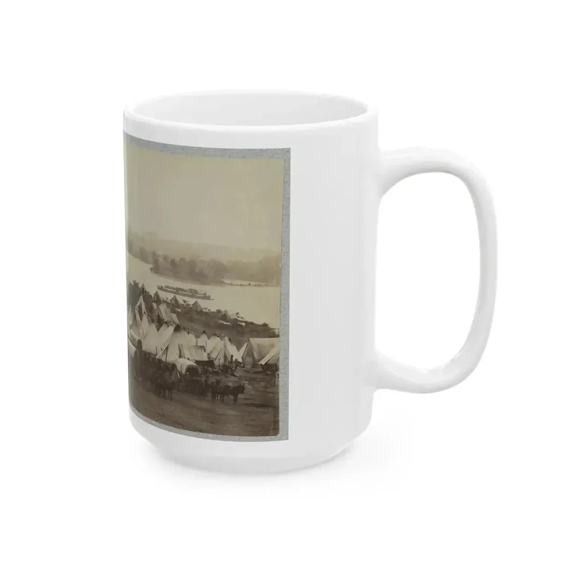 Belle Plain Landing, Va. 001 (U.S. Civil War) White Coffee Mug - Go Mug Yourself