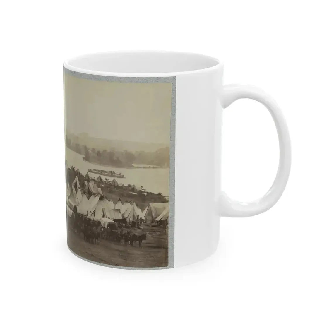 Belle Plain Landing, Va. 001 (U.S. Civil War) White Coffee Mug - Go Mug Yourself