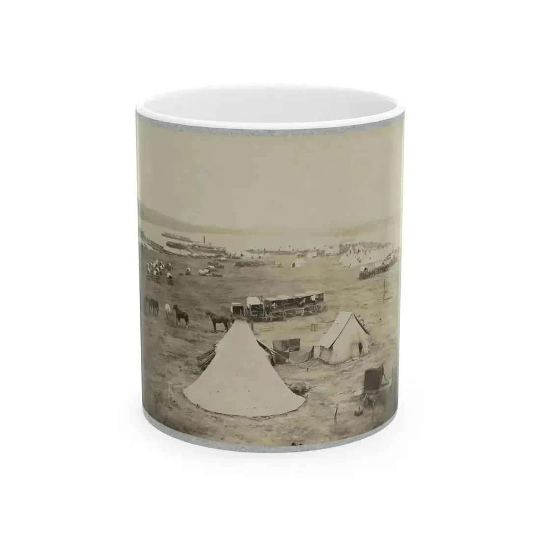 Belle Plain Landing, Va. 002 (U.S. Civil War) White Coffee Mug 11oz - Go Mug Yourself