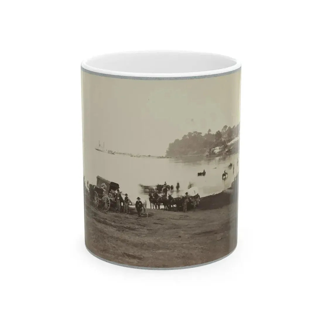 Belle Plain Landing, Va. 003 (U.S. Civil War) White Coffee Mug 11oz - Go Mug Yourself