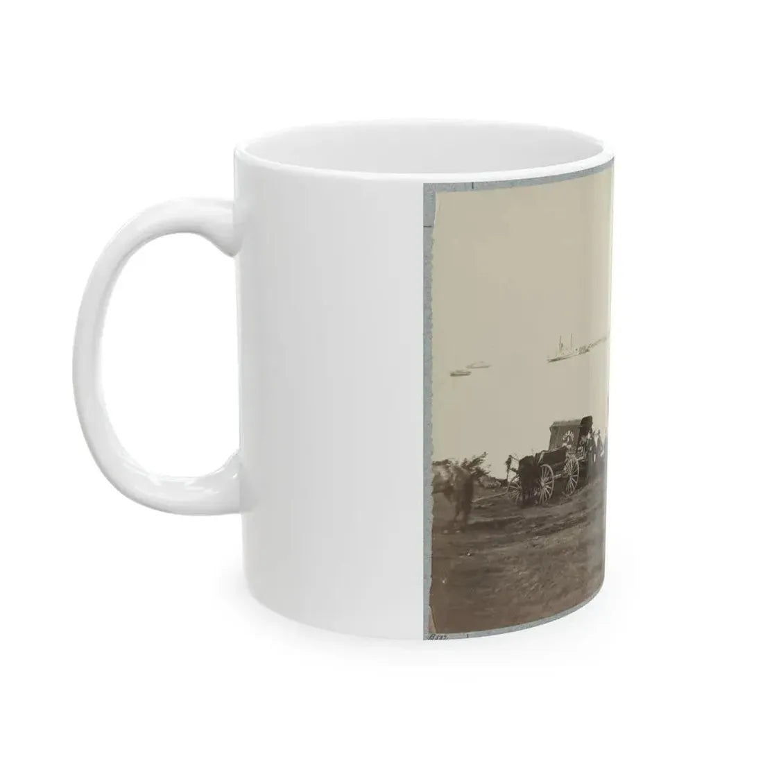 Belle Plain Landing, Va. 003 (U.S. Civil War) White Coffee Mug - Go Mug Yourself