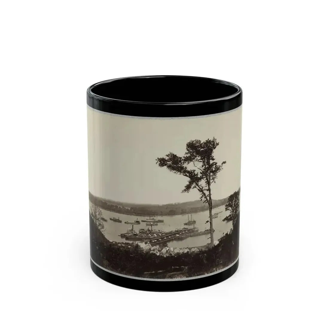 Belle Plain Landing, Va. 004 (U.S. Civil War) Black Coffee Mug 11oz - Go Mug Yourself