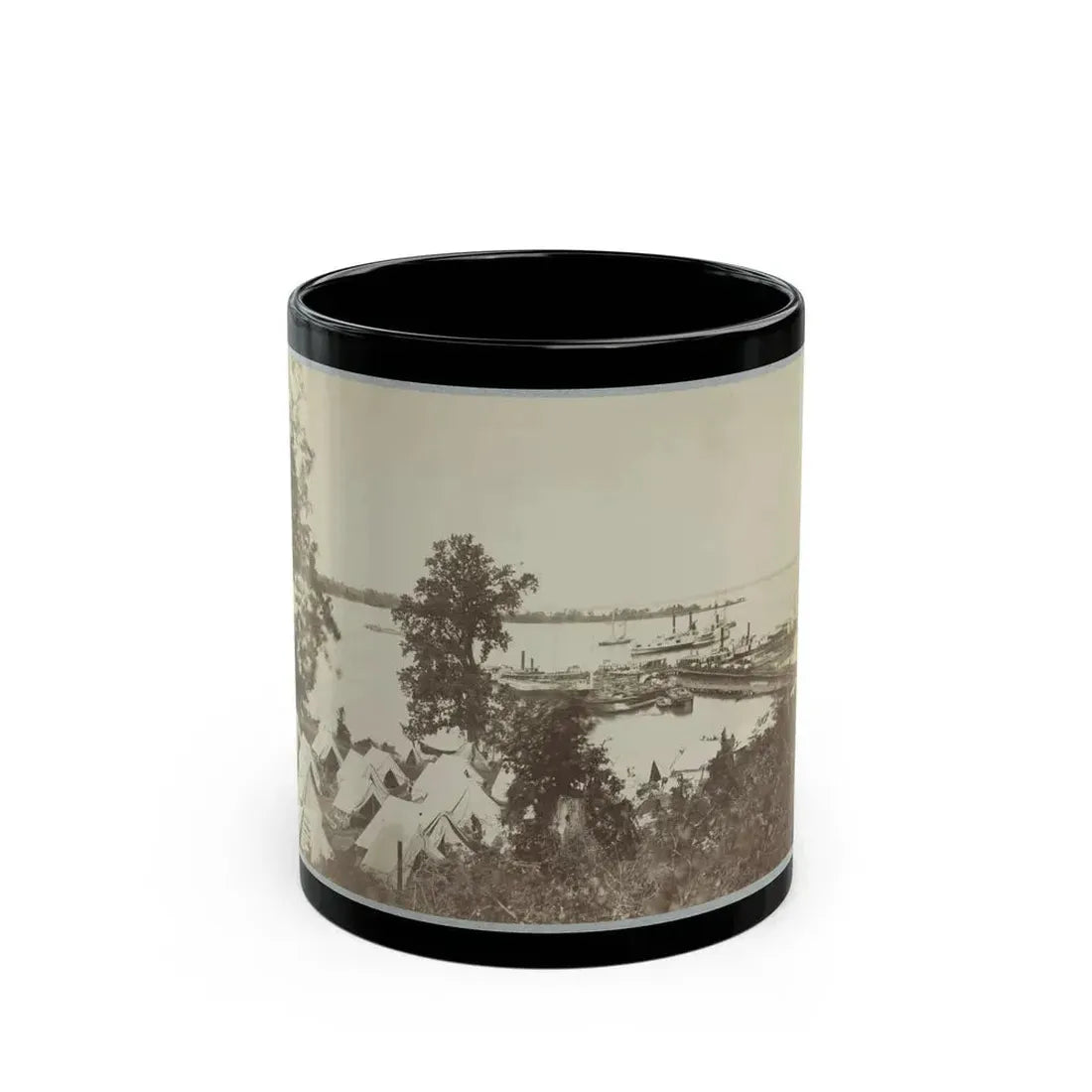 Belle Plain Landing, Va. 005 (U.S. Civil War) Black Coffee Mug 11oz - Go Mug Yourself