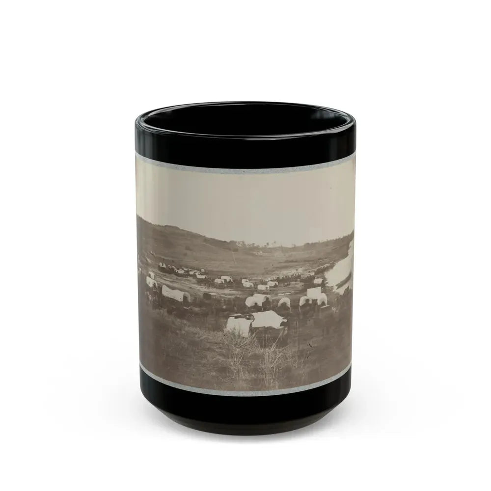 Belle Plain Landing, Va., Confederate Entrenchments On Hill 001 (U.S. Civil War) Black Coffee Mug 15oz - Go Mug Yourself