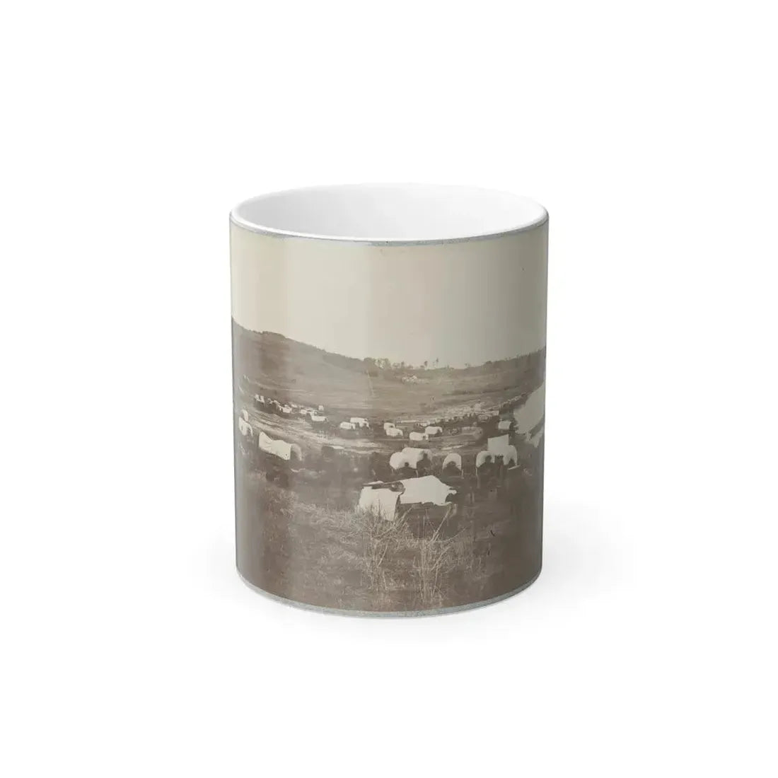 Belle Plain Landing, Va., Confederate Entrenchments on Hill 001 (U.S. Civil War) Color Changing Coffee Mug 11oz Default Title - Go Mug Yourself