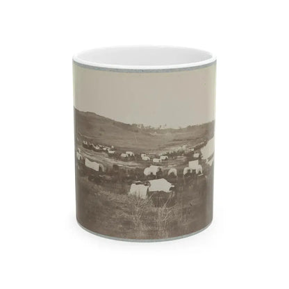 Belle Plain Landing, Va., Confederate Entrenchments On Hill 001 (U.S. Civil War) White Coffee Mug 11oz - Go Mug Yourself