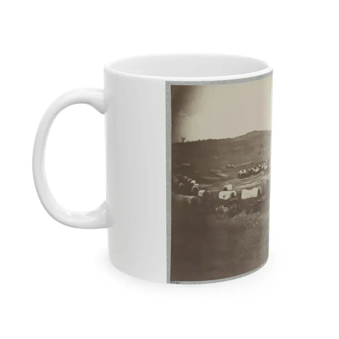 Belle Plain Landing, Va., Confederate Entrenchments On Hill 001 (U.S. Civil War) White Coffee Mug - Go Mug Yourself