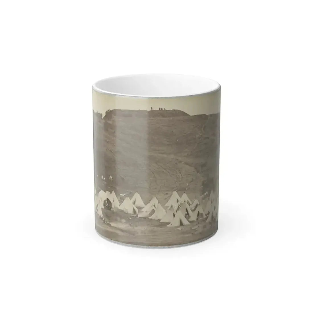 Belle Plain Landing, Va., Confederate Entrenchments on Hill (U.S. Civil War) Color Changing Coffee Mug 11oz Default Title 11oz - Go Mug Yourself