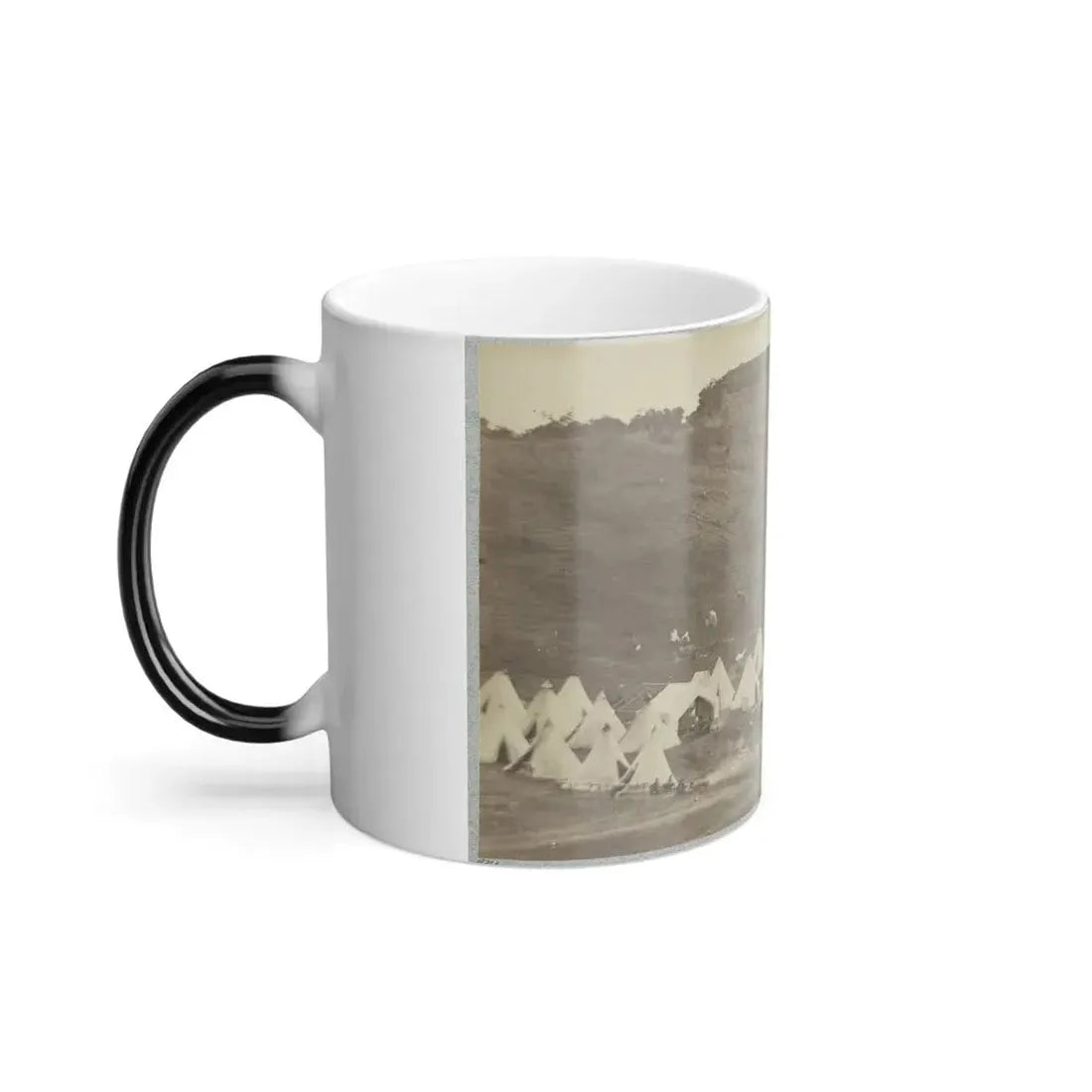 Belle Plain Landing, Va., Confederate Entrenchments on Hill (U.S. Civil War) Color Changing Coffee Mug 11oz - Go Mug Yourself