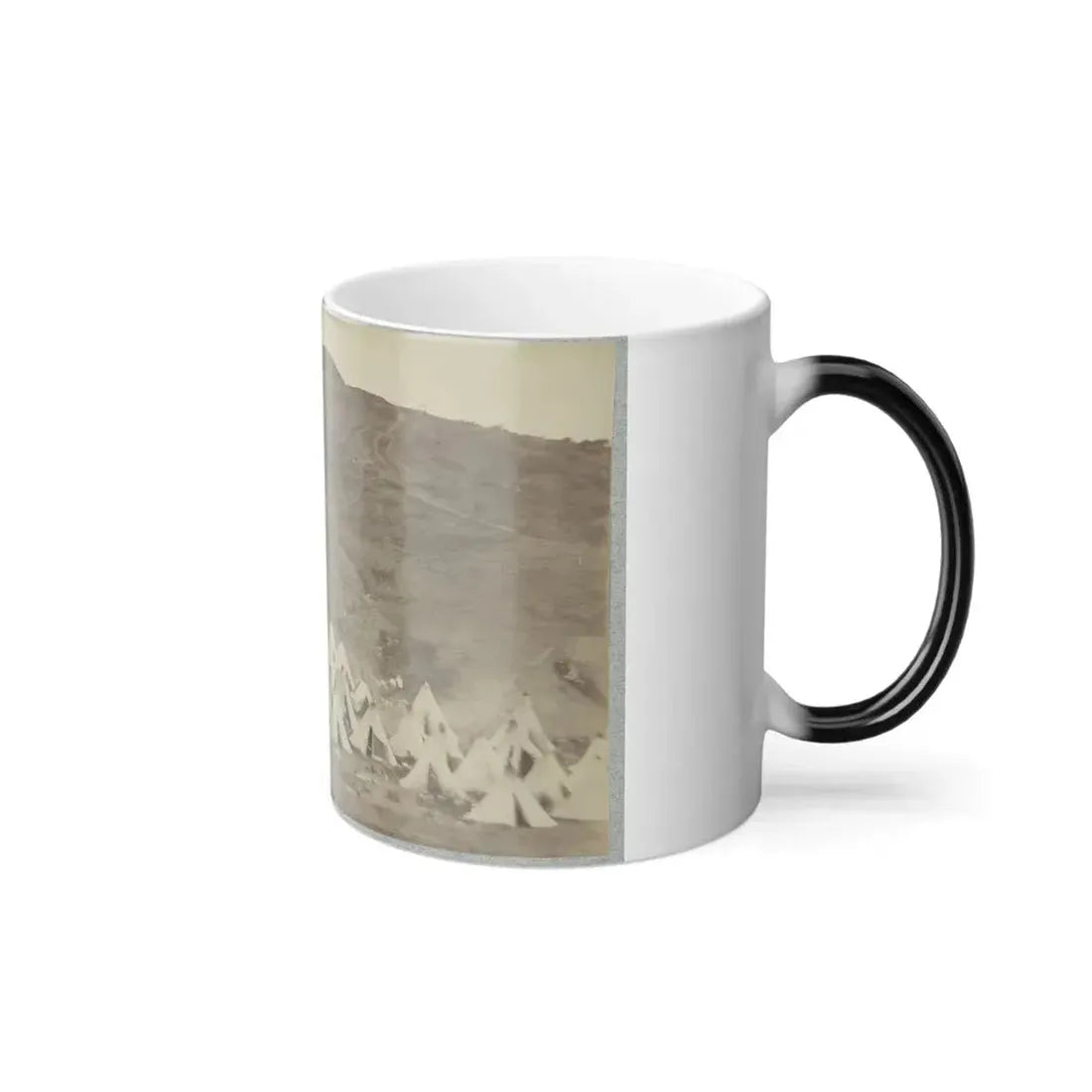 Belle Plain Landing, Va., Confederate Entrenchments on Hill (U.S. Civil War) Color Changing Coffee Mug 11oz - Go Mug Yourself