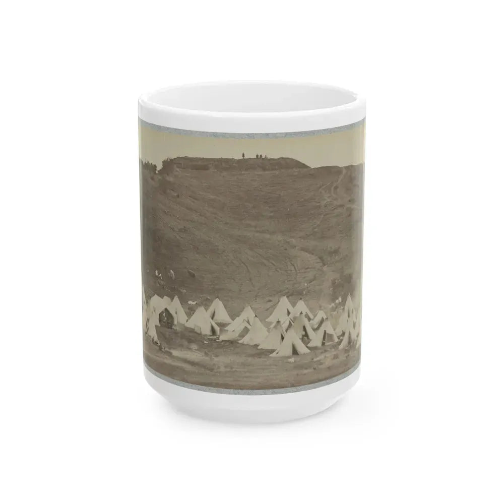 Belle Plain Landing, Va., Confederate Entrenchments On Hill (U.S. Civil War) White Coffee Mug 15oz - Go Mug Yourself