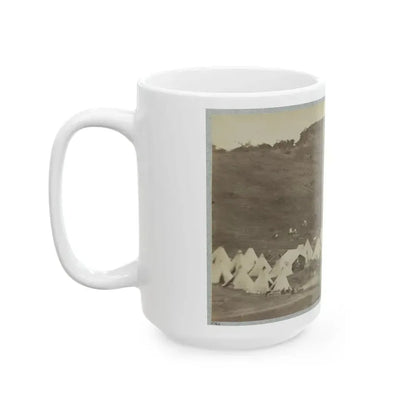 Belle Plain Landing, Va., Confederate Entrenchments On Hill (U.S. Civil War) White Coffee Mug - Go Mug Yourself