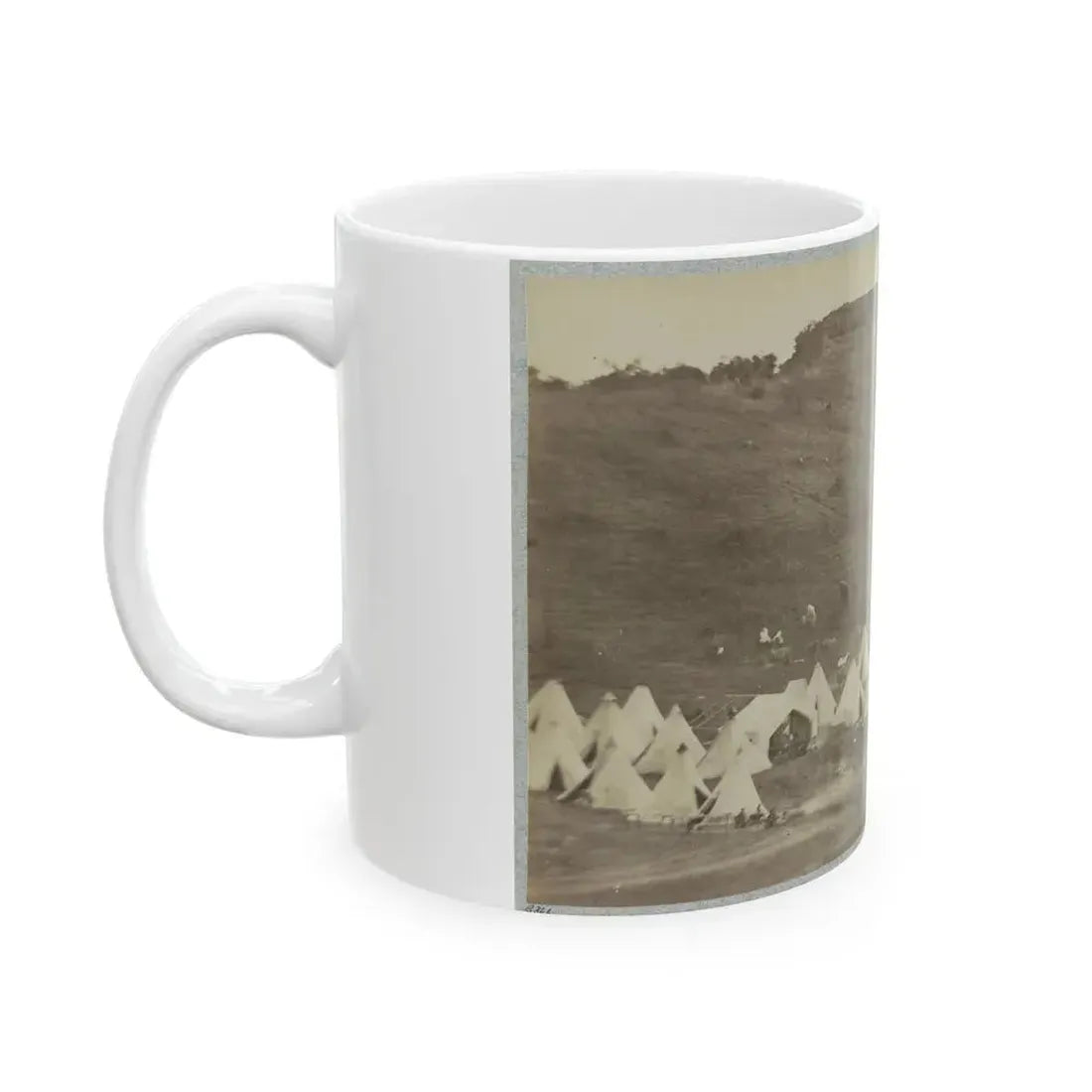 Belle Plain Landing, Va., Confederate Entrenchments On Hill (U.S. Civil War) White Coffee Mug - Go Mug Yourself