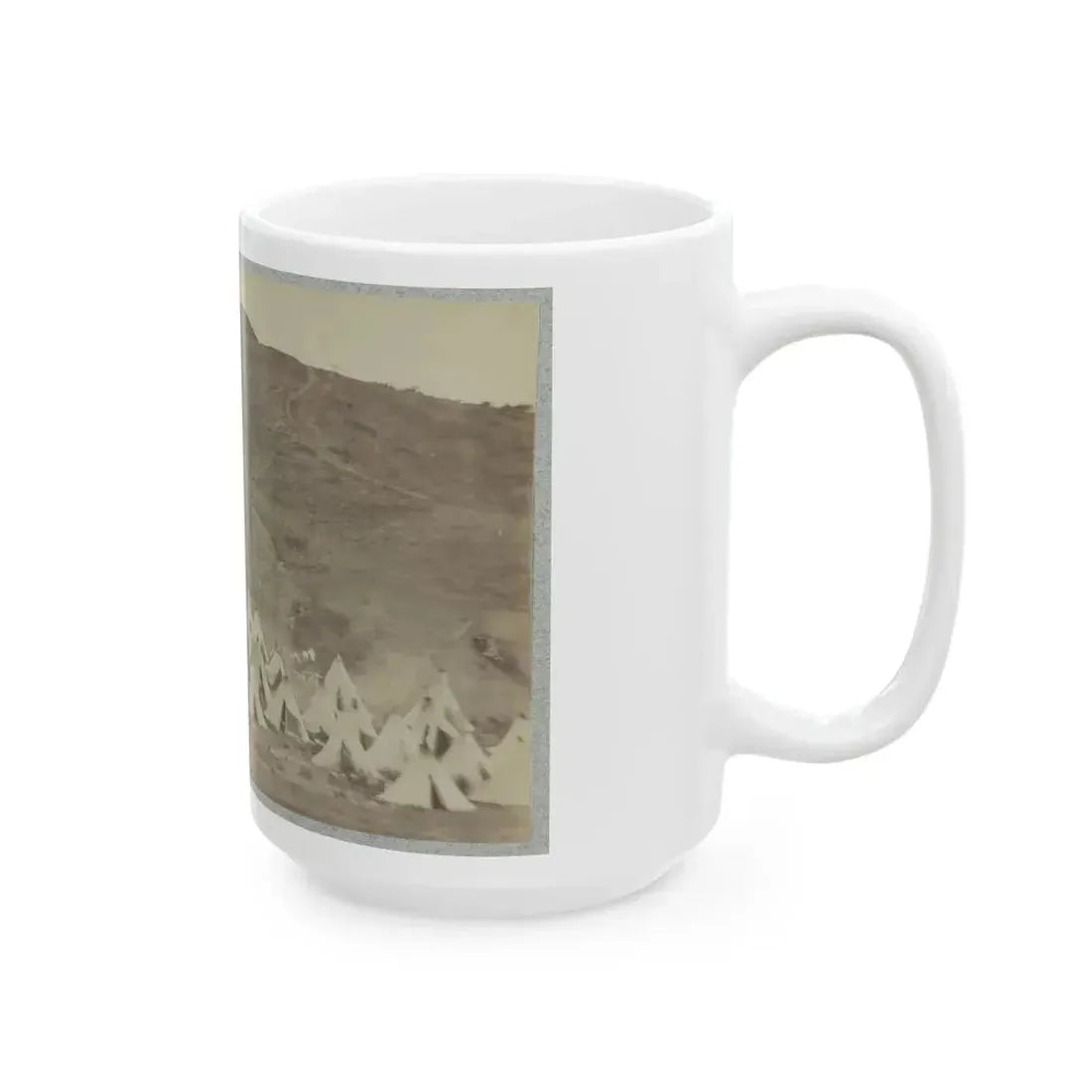 Belle Plain Landing, Va., Confederate Entrenchments On Hill (U.S. Civil War) White Coffee Mug - Go Mug Yourself