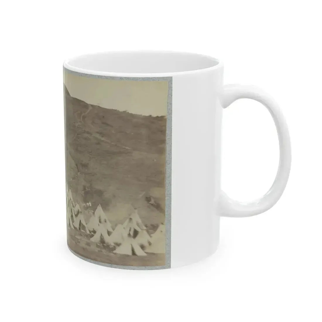 Belle Plain Landing, Va., Confederate Entrenchments On Hill (U.S. Civil War) White Coffee Mug - Go Mug Yourself