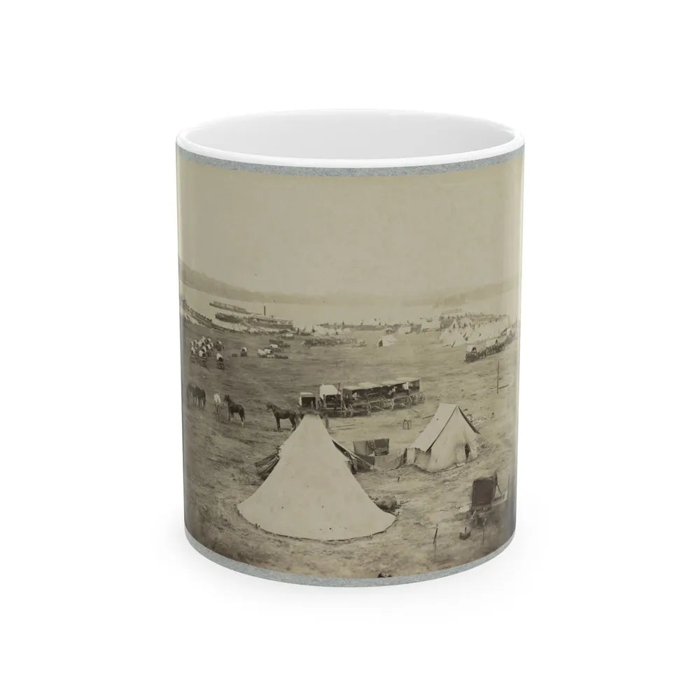 Belle Plain Landing, Va. 002 (U.S. Civil War) White Coffee Mug-11oz-Go Mug Yourself