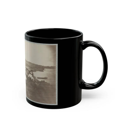 Belle Plain Landing, Va., Confederate Entrenchments On Hill 001 (U.S. Civil War) Black Coffee Mug-Go Mug Yourself