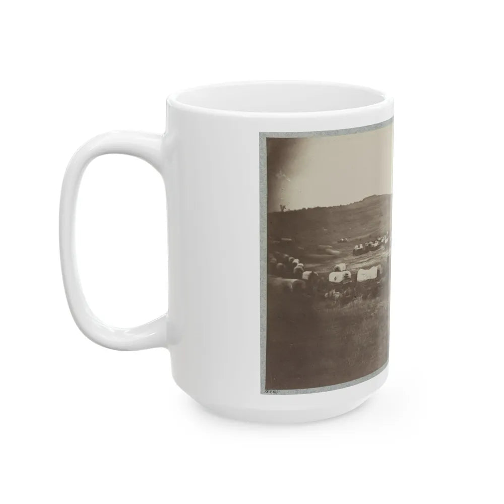 Belle Plain Landing, Va., Confederate Entrenchments On Hill 001 (U.S. Civil War) White Coffee Mug-Go Mug Yourself