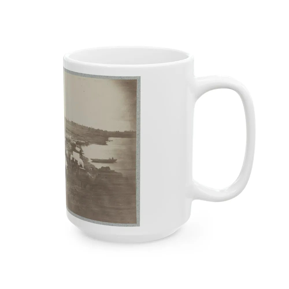 Belle Plain Landing, Va., Confederate Entrenchments On Hill 001 (U.S. Civil War) White Coffee Mug-Go Mug Yourself