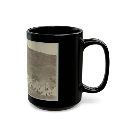 Belle Plain Landing, Va., Confederate Entrenchments On Hill (U.S. Civil War) Black Coffee Mug-Go Mug Yourself