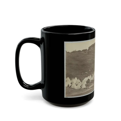 Belle Plain Landing, Va., Confederate Entrenchments On Hill (U.S. Civil War) Black Coffee Mug-Go Mug Yourself