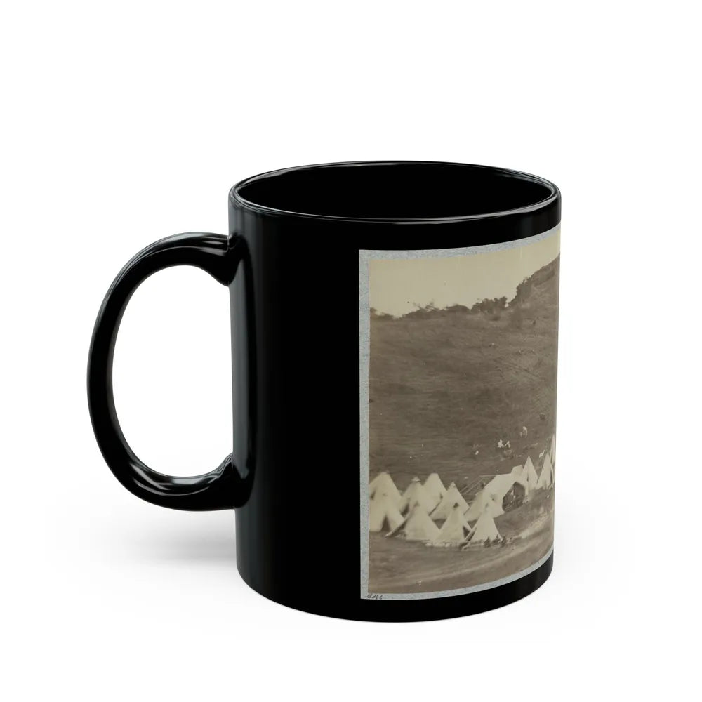 Belle Plain Landing, Va., Confederate Entrenchments On Hill (U.S. Civil War) Black Coffee Mug-Go Mug Yourself