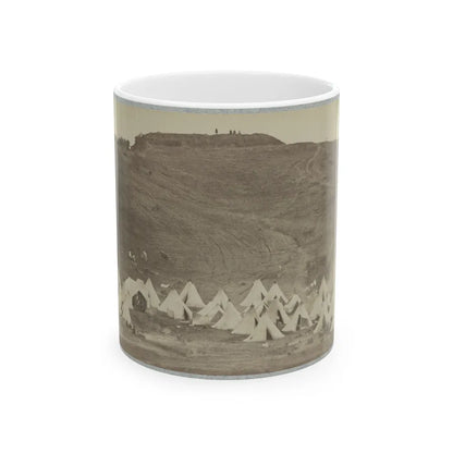 Belle Plain Landing, Va., Confederate Entrenchments On Hill (U.S. Civil War) White Coffee Mug-11oz-Go Mug Yourself