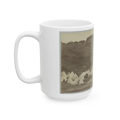 Belle Plain Landing, Va., Confederate Entrenchments On Hill (U.S. Civil War) White Coffee Mug-Go Mug Yourself