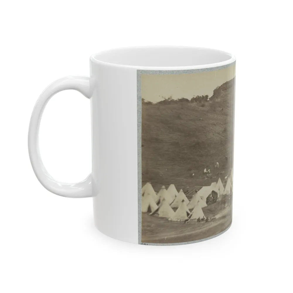 Belle Plain Landing, Va., Confederate Entrenchments On Hill (U.S. Civil War) White Coffee Mug-Go Mug Yourself