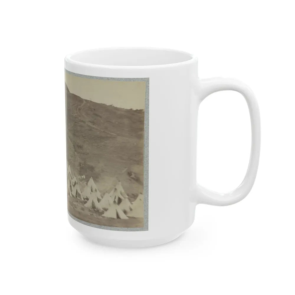 Belle Plain Landing, Va., Confederate Entrenchments On Hill (U.S. Civil War) White Coffee Mug-Go Mug Yourself