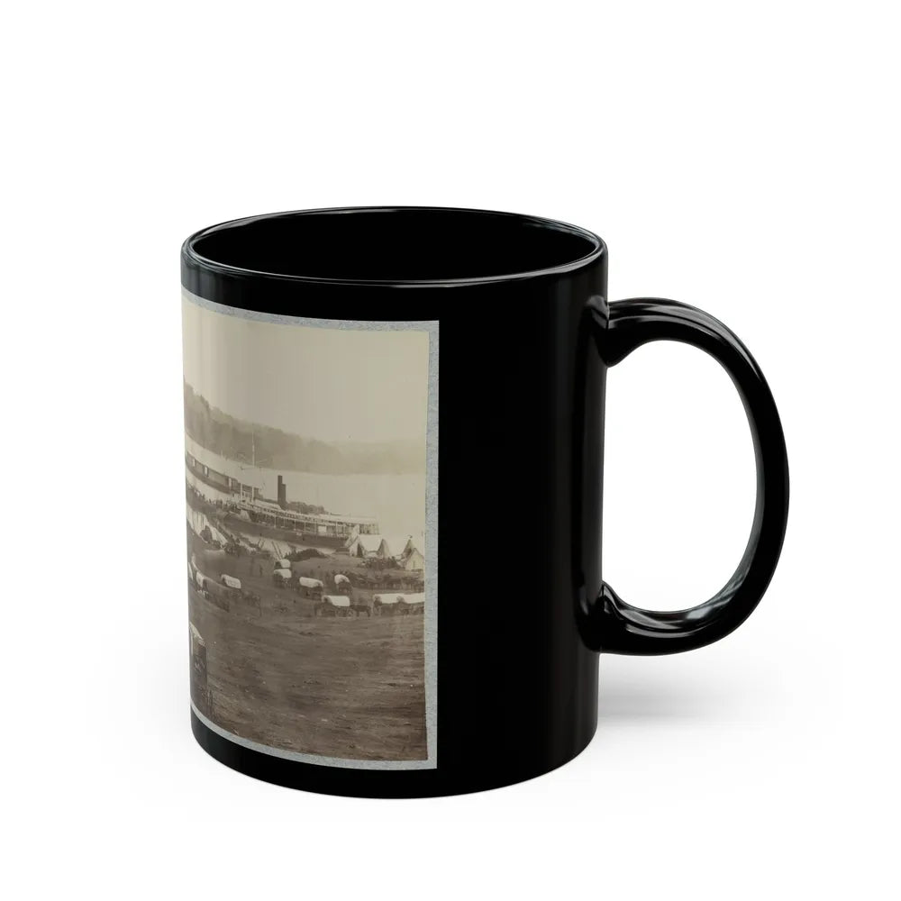 Belle Plain Landing, Va. (U.S. Civil War) Black Coffee Mug-Go Mug Yourself