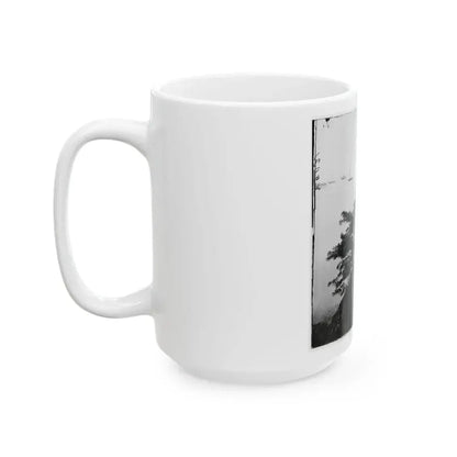 Belle Plain Landing, Virginia. Distance View Of Belle Plain Landing On The James River (U.S. Civil War) White Coffee Mug - Go Mug Yourself
