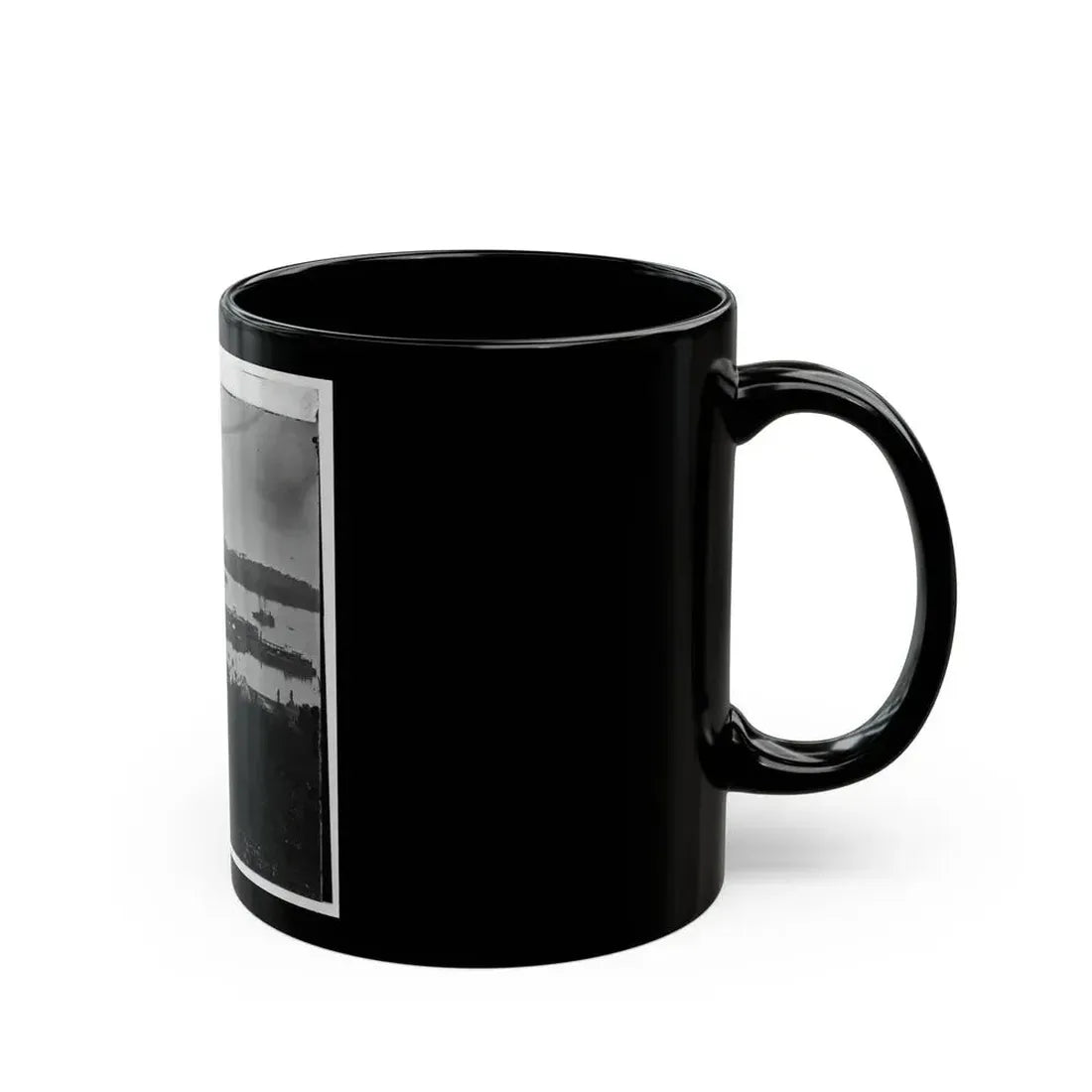 Belle Plain Landing, Virginia. View Of Camp And Transports. (Lower Landing). Photo Taken Near Bull Bluff -2 (U.S. Civil War) Black Coffee Mug - Go Mug Yourself