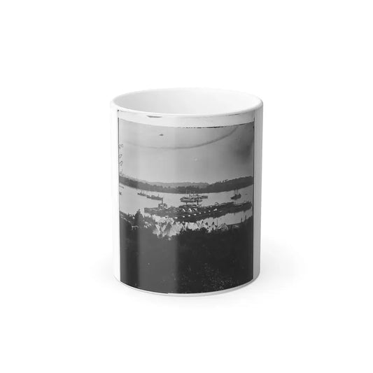 Belle Plain Landing, Virginia. View of Camp and Transports. (Lower Landing). Photo Taken Near Bull Bluff -2 (U.S. Civil War) Color Changing Coffee Mug 11oz Default Title 11oz - Go Mug Yourself