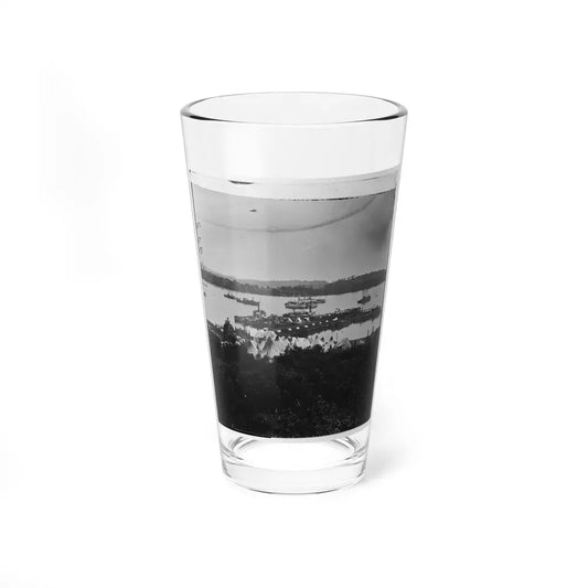 Belle Plain Landing, Virginia. View Of Camp And Transports. (Lower Landing). Photo Taken Near Bull Bluff -2 (U.S. Civil War) Pint Glass 16oz 16oz - Go Mug Yourself