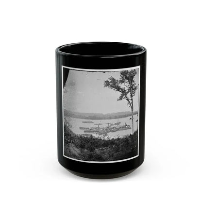 Belle Plain Landing, Virginia. View Of Camp And Transports. (Lower Landing). Photo Taken Near Bull Bluff -3 (U.S. Civil War) Black Coffee Mug 15oz - Go Mug Yourself