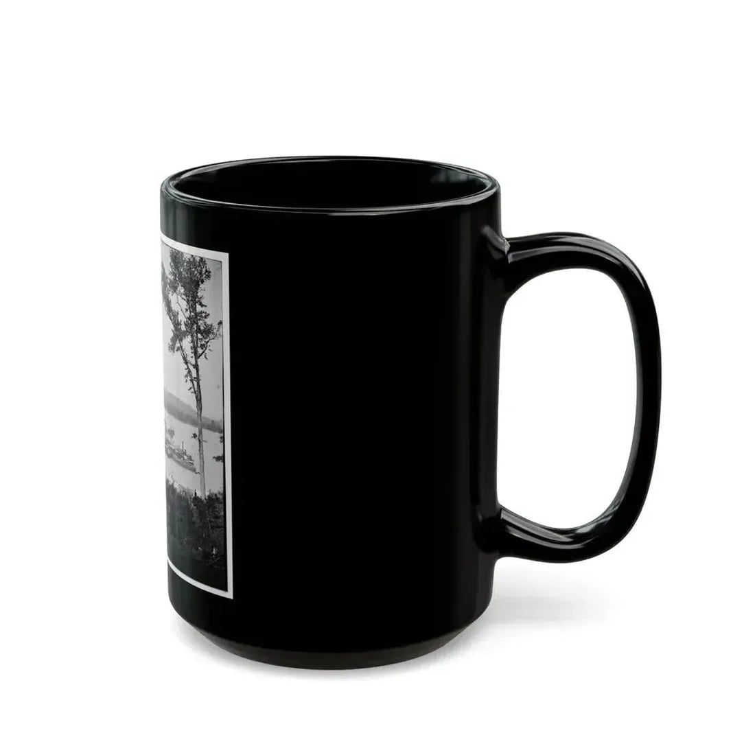 Belle Plain Landing, Virginia. View Of Camp And Transports. (Lower Landing). Photo Taken Near Bull Bluff -3 (U.S. Civil War) Black Coffee Mug - Go Mug Yourself