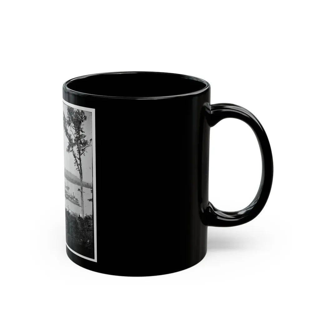 Belle Plain Landing, Virginia. View Of Camp And Transports. (Lower Landing). Photo Taken Near Bull Bluff -3 (U.S. Civil War) Black Coffee Mug - Go Mug Yourself