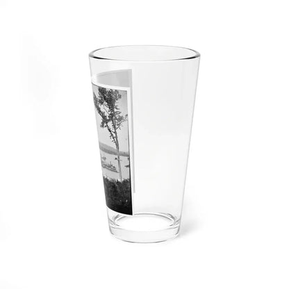 Belle Plain Landing, Virginia. View Of Camp And Transports. (Lower Landing). Photo Taken Near Bull Bluff -3 (U.S. Civil War) Pint Glass 16oz - Go Mug Yourself