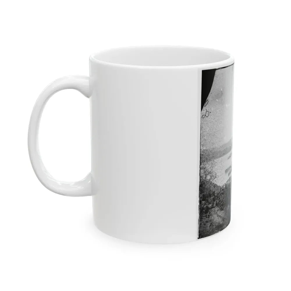 Belle Plain Landing, Virginia. View Of Camp And Transports. (Lower Landing). Photo Taken Near Bull Bluff -3 (U.S. Civil War) White Coffee Mug - Go Mug Yourself