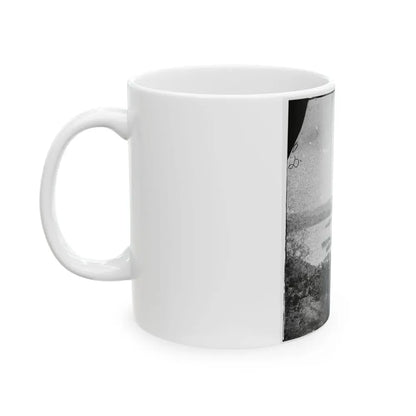 Belle Plain Landing, Virginia. View Of Camp And Transports. (Lower Landing). Photo Taken Near Bull Bluff -3 (U.S. Civil War) White Coffee Mug - Go Mug Yourself